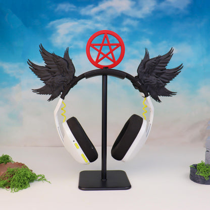 Archangel Wings Headphone Attachment | Angelic Headset Accessory | Streamer Gamer Gift and Decor