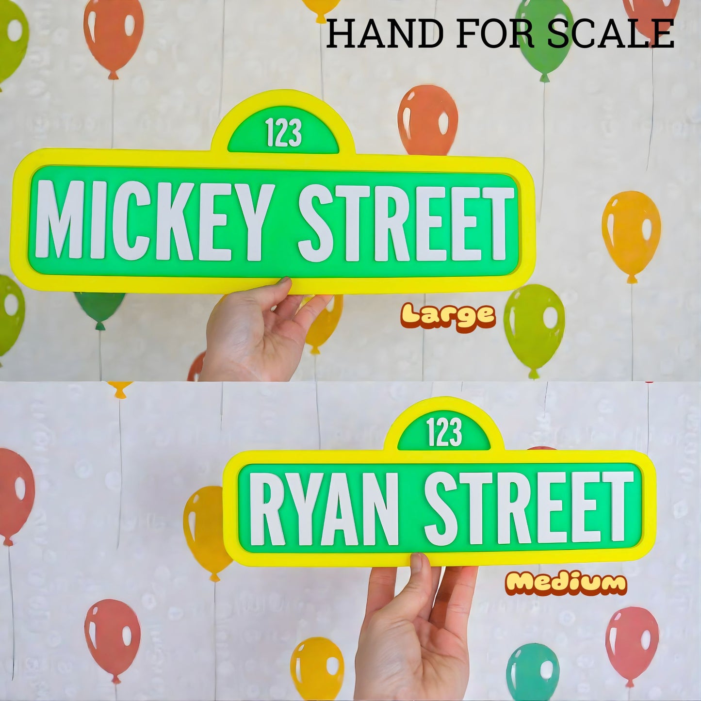 Personalized Sesame Street Style Name Sign