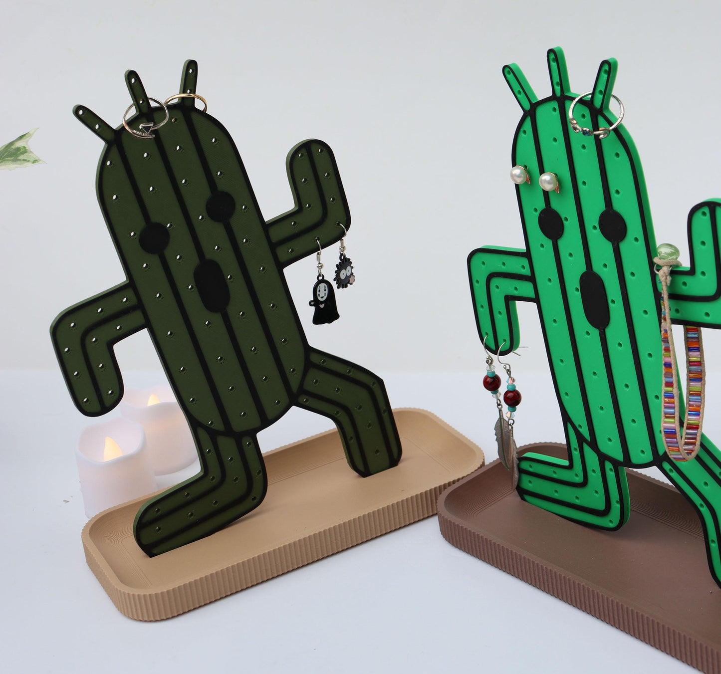 Cactus Earrings and Pin Stand