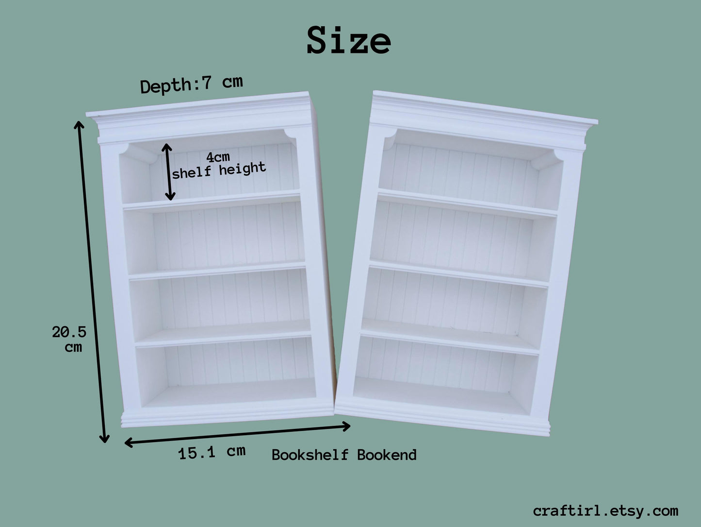 Mini Bookshelf Bookend