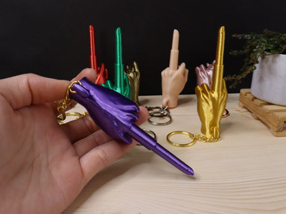 Middle Finger Keychain