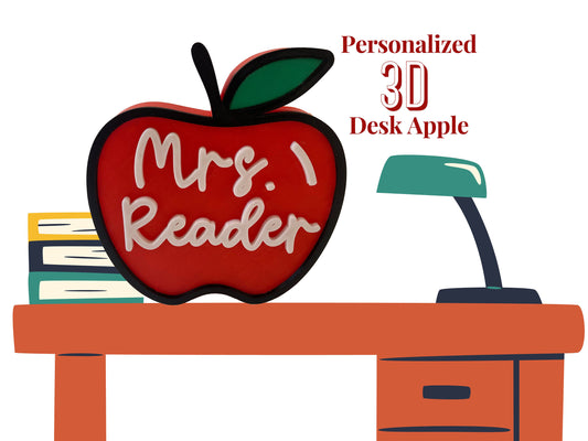 Personalized Teacher's Desk Apple