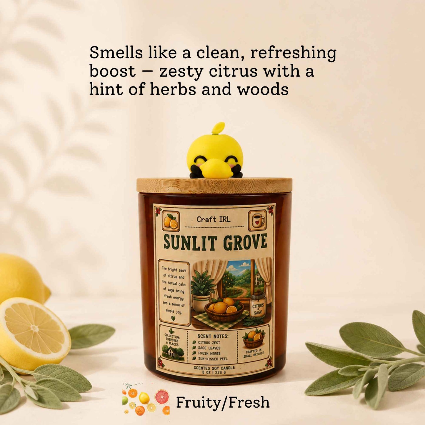 Stardew Valley Inspired Candles with Junimo Buddy