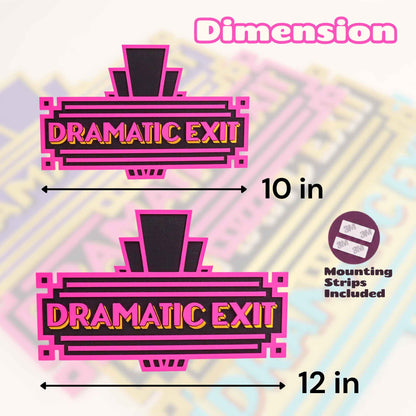 Dramatic Exit Door Sign