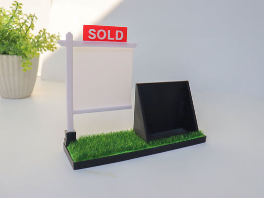 Square Realtor Business Card Holder