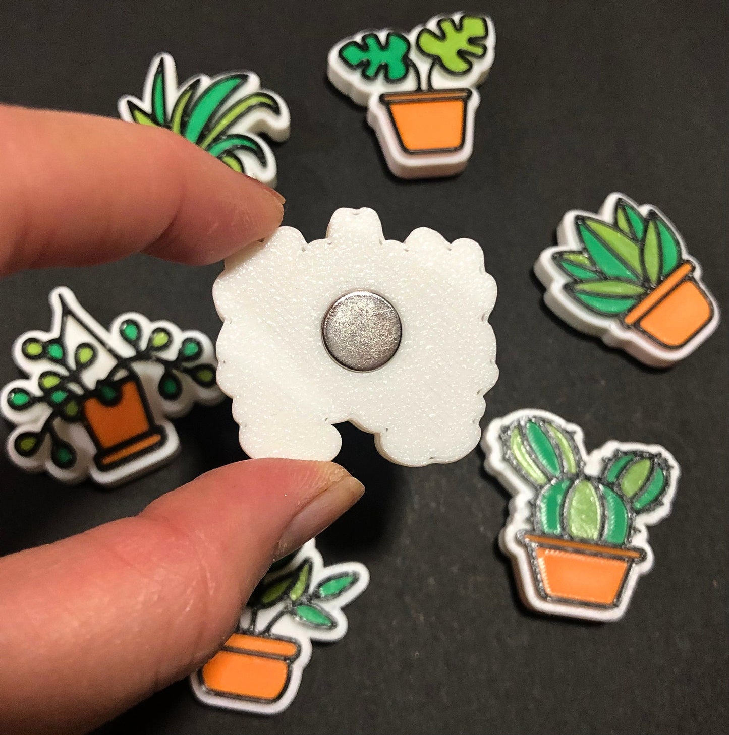 House Plant Fridge Magnet Set