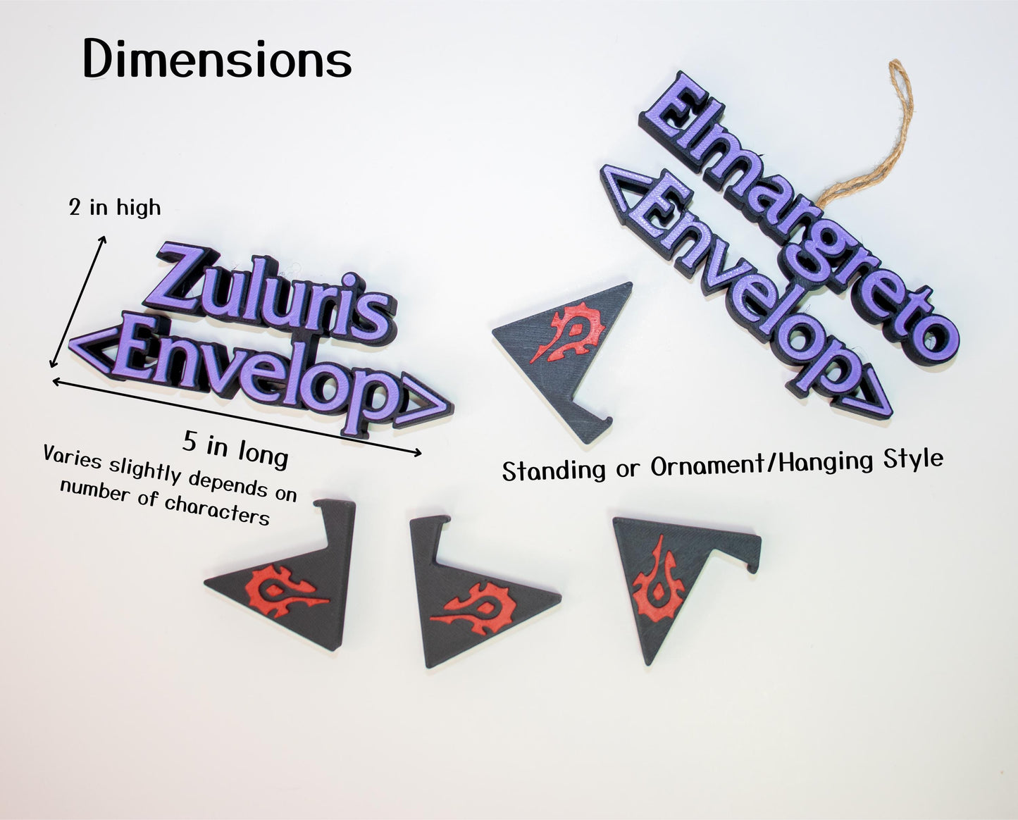 Custom World of Warcraft Small Nameplate or Ornament