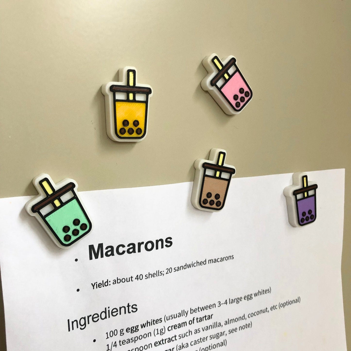 Boba Milktea Magnet Set
