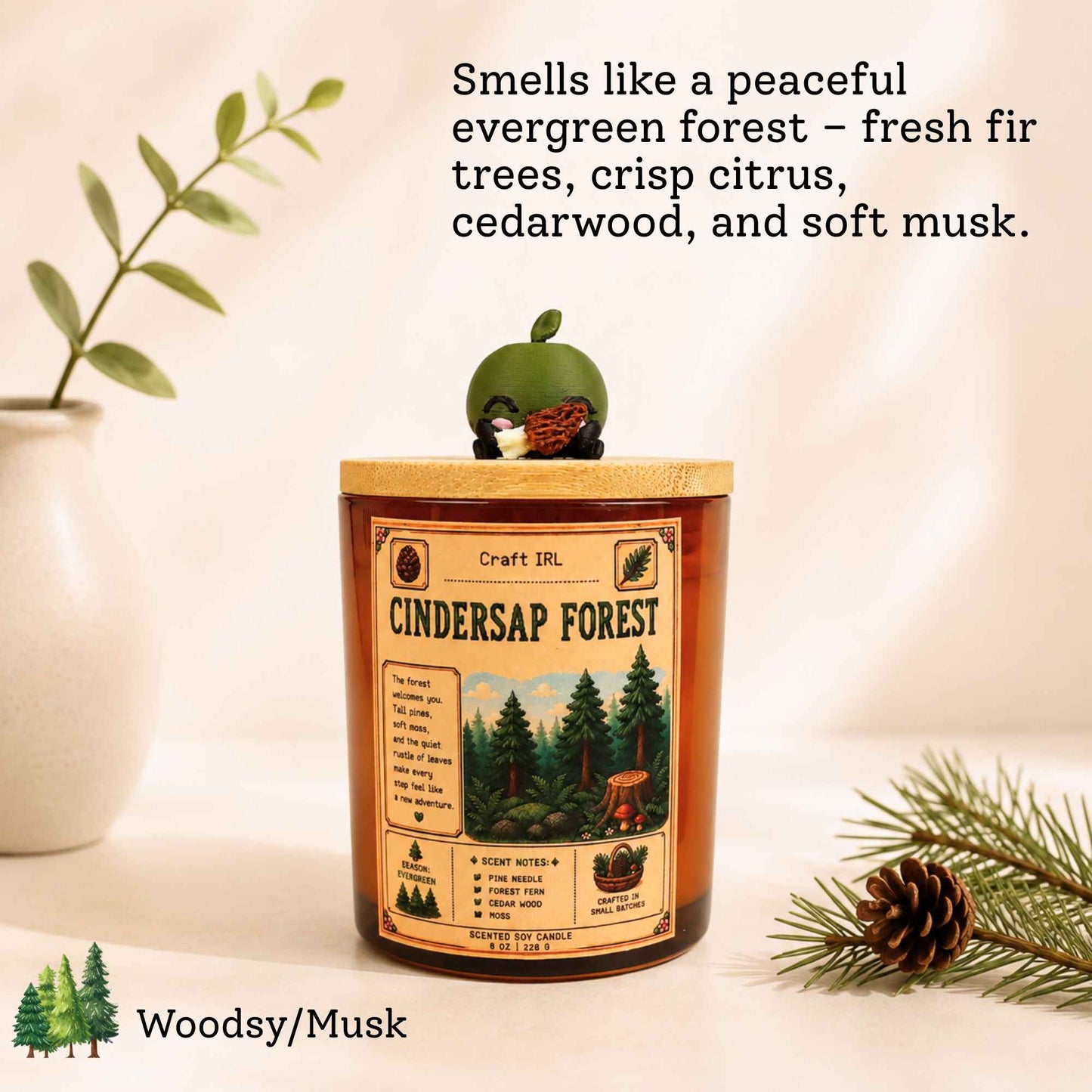 Stardew Valley Inspired Candles with Junimo Buddy
