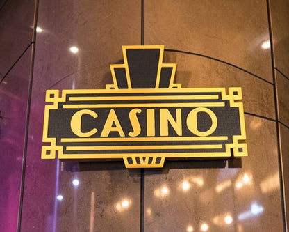 Custom Art Deco Sign | Retro Ambiance | Art Deco | Home Theater | Bathroom | Office Sign | Business Sign