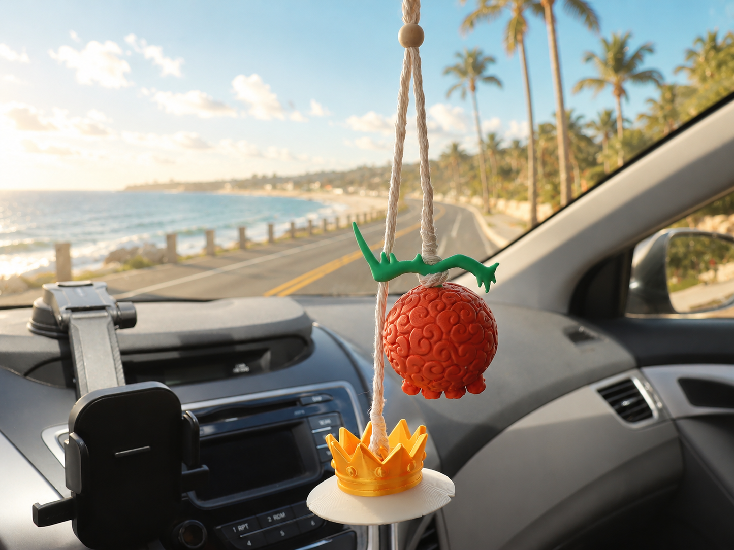 One Piece Straw Hat Car Freshener