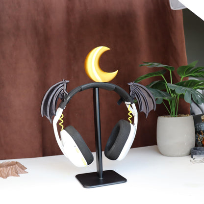 Succubus Wings Headphone Attachment | Little Demon Succubi Headset Accessory | Streamer Gamer Gift and Decor