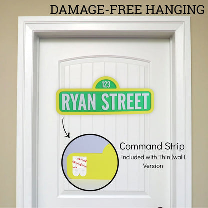 Personalized Sesame Street Style Name Sign