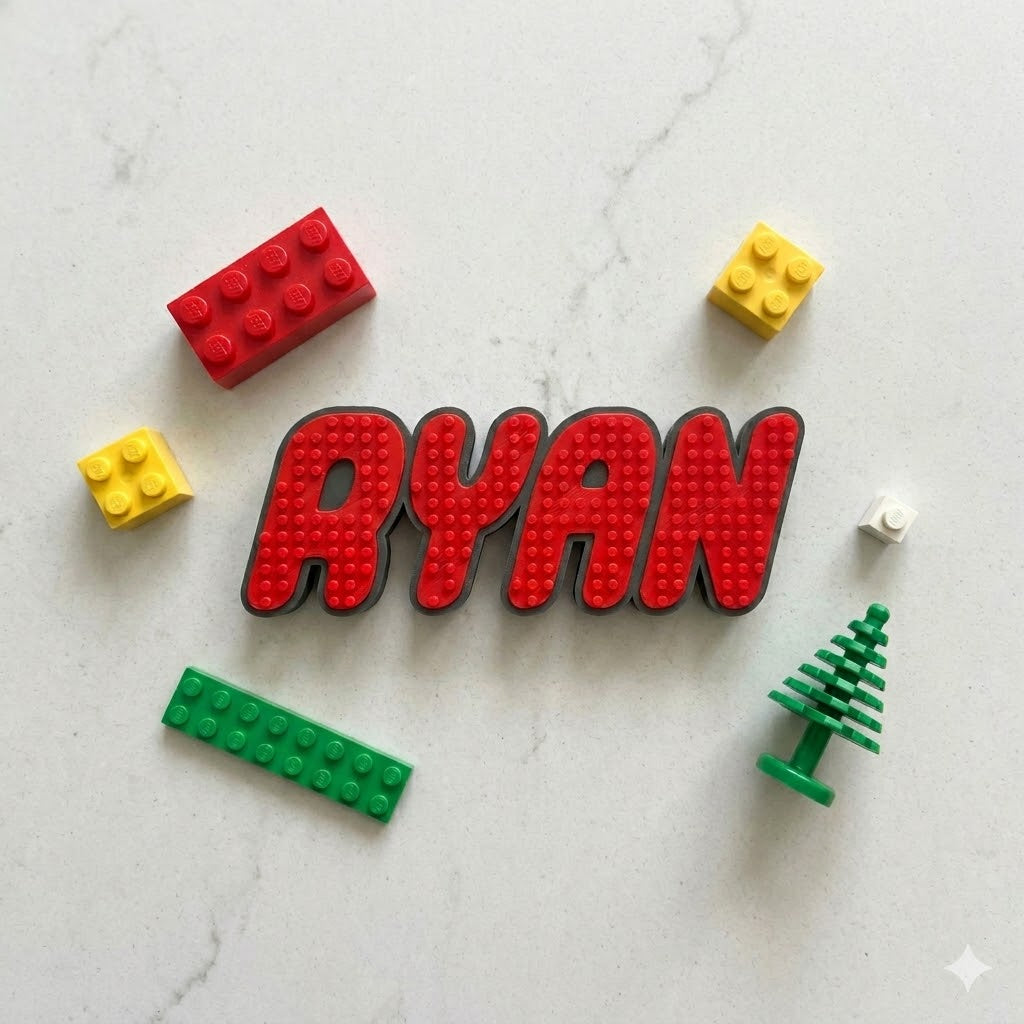 Customized Brick Toy Nameplate