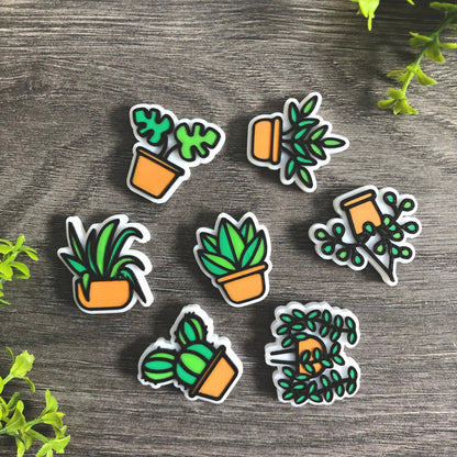 House Plant Fridge Magnet Set