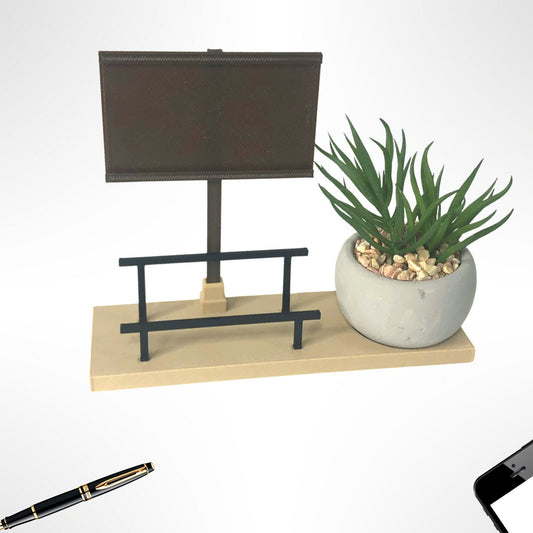 Business Card Holder with extra slot for display card