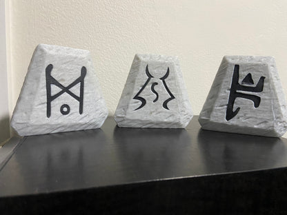 Rune Sculpture Ber Zod Jah