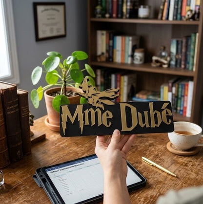 Personalized Wizard Name Plate