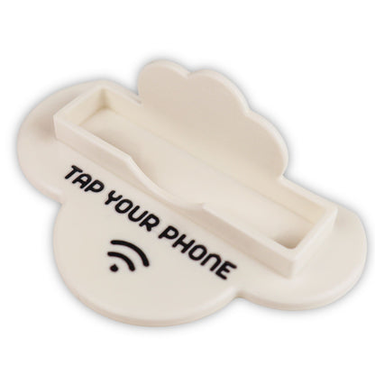 Cloud-Shaped NFC Business Card Holder with Programmable Tap Technology