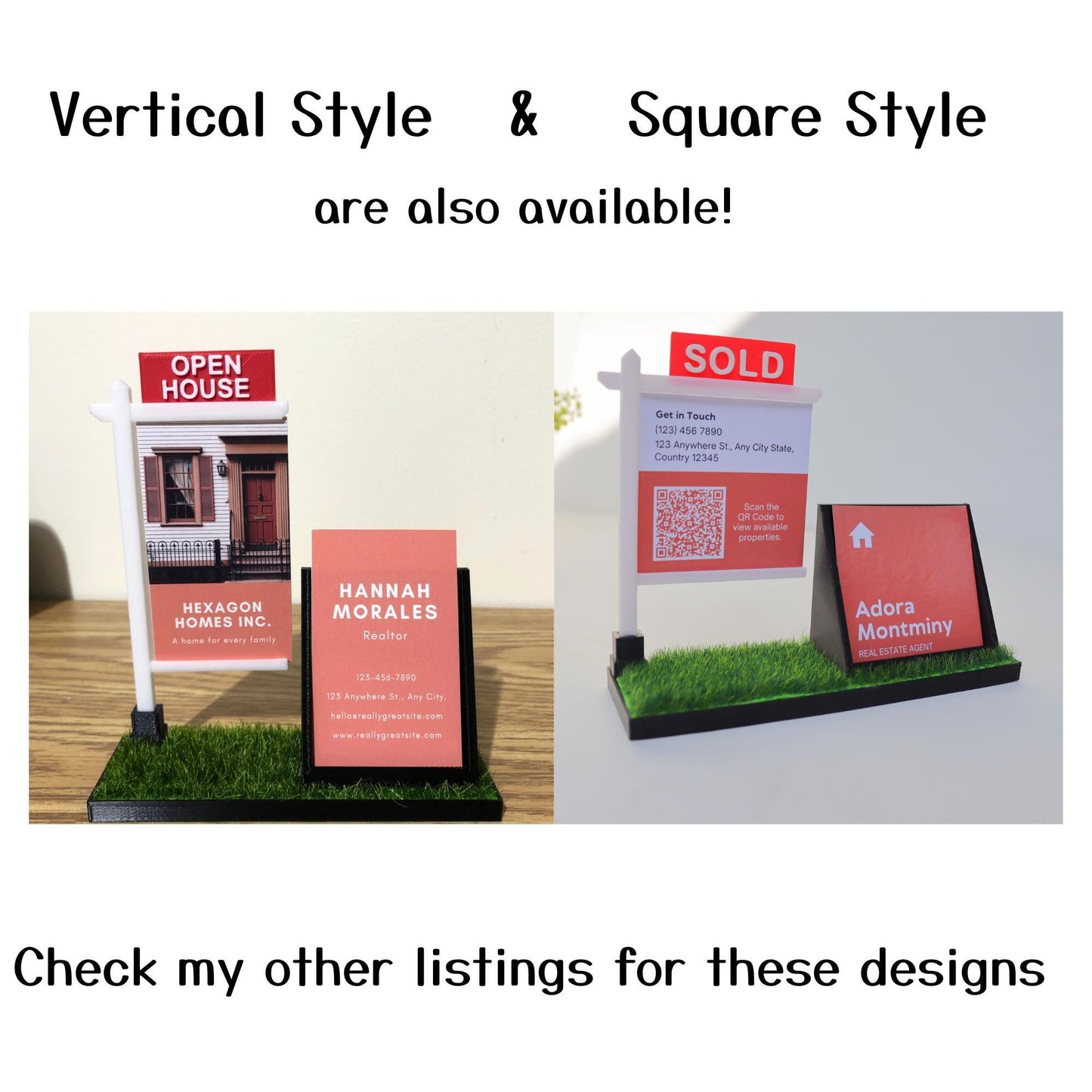 Real Estate Business Card Holder