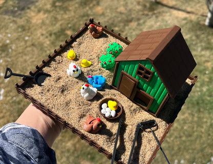 Chicken Coop Zen Garden Kit