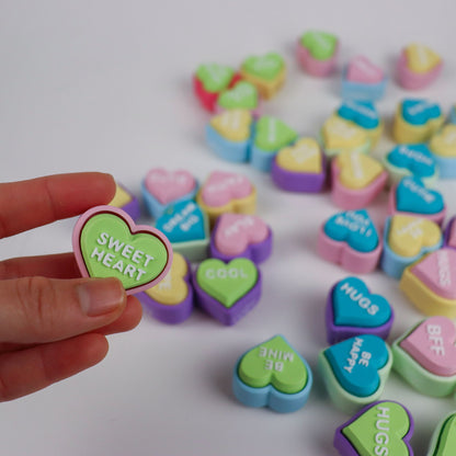 Heart Candy Clicker Magnets