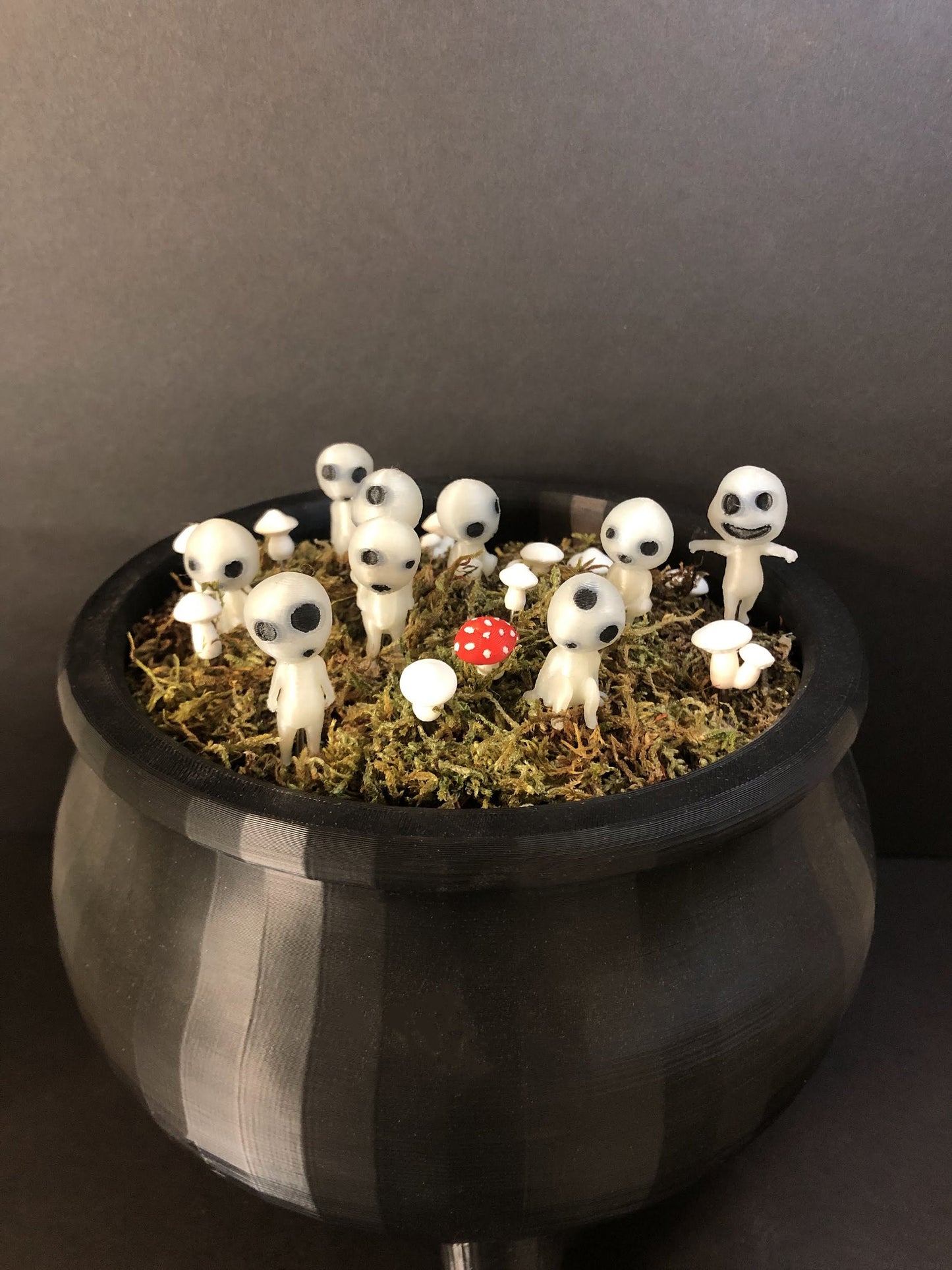 White Button Mushroom Stake Plant Accessory