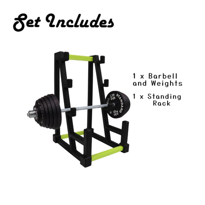 Barbell Rack Business Card Holder  and Pen Holder