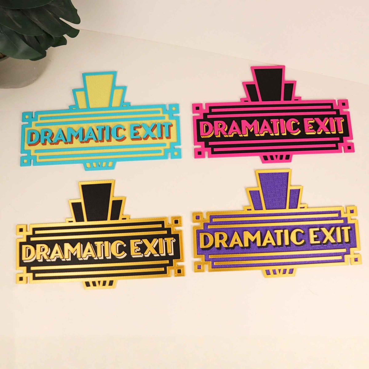 Dramatic Exit Door Sign