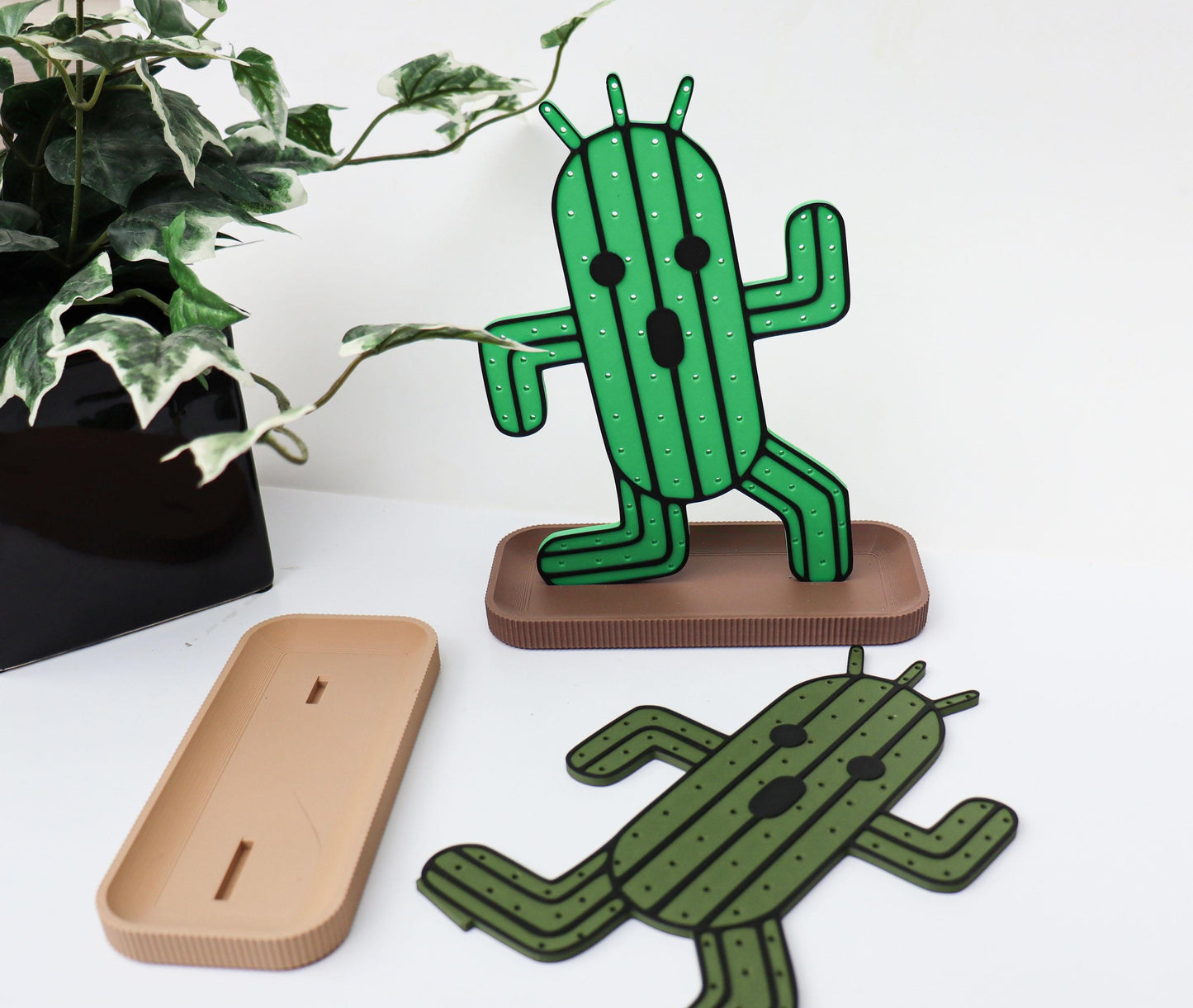 Cactus Earrings and Pin Stand
