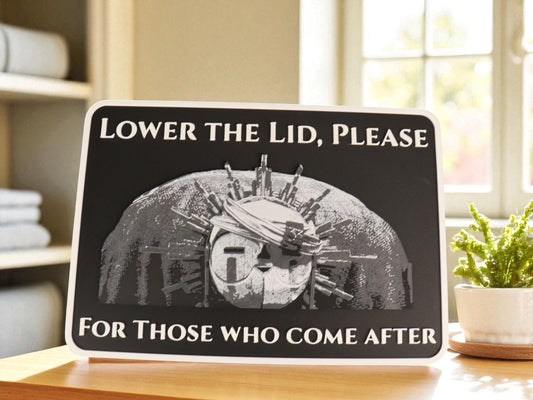 For Those Who Come After Bathroom Sign | Funny Bathroom Sign | Gamer Decor | Expedition 33 inspired