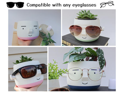 Mr. Square Brow Indoor Planter