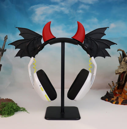 Stacked Demon Wings Headphone Attachment