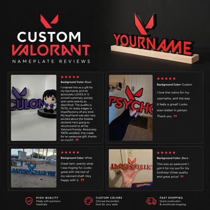 Custom Valorant Nameplate