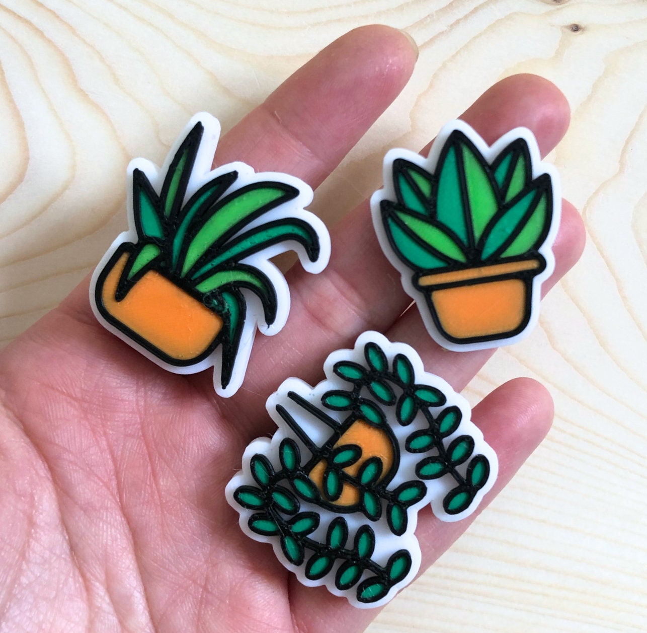 House Plant Fridge Magnet Set