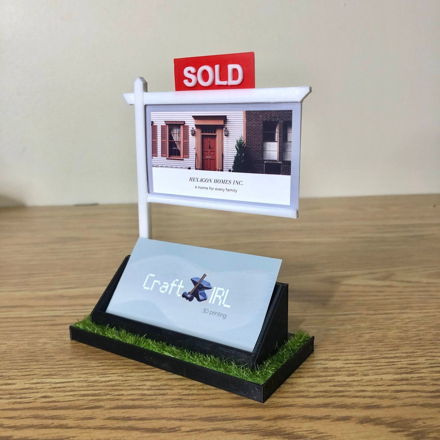Real Estate Agent Business Card Holder
