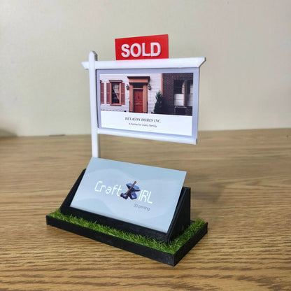 Real Estate Agent Business Card Holder