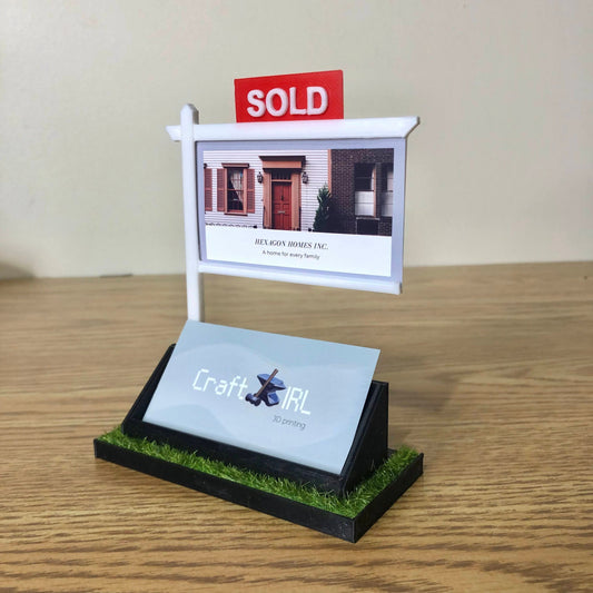 Real Estate Agent Business Card Holder