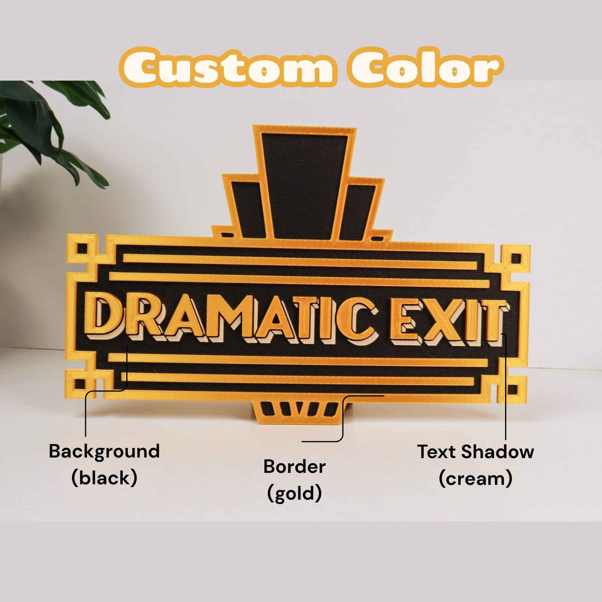 Dramatic Exit Door Sign