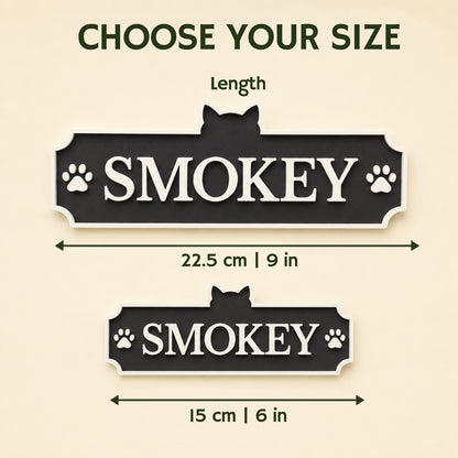 Personalized Cat Name Sign