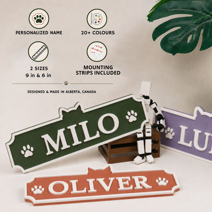 Personalized Cat Name Sign