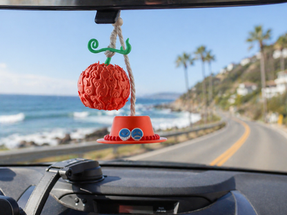 One Piece Straw Hat Car Freshener