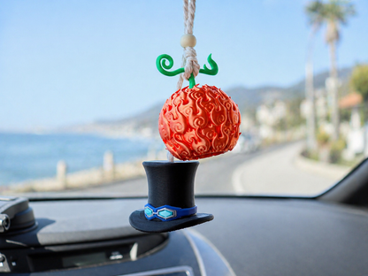 One Piece Straw Hat Car Freshener