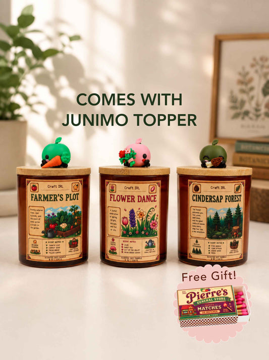 Stardew Valley Inspired Candles with Junimo Buddy