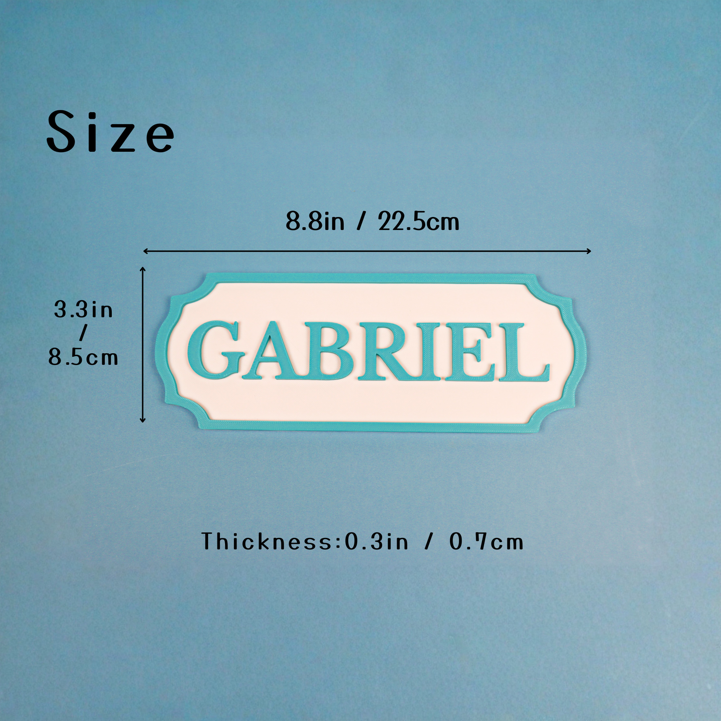 Personalized Pastel Name Door Hanger, Kids Room Sign, Bedroom Decor