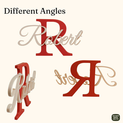 Custom Initial Wall or Door Name Sign