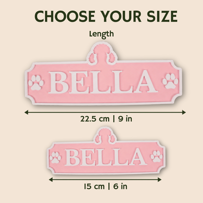Personalized Dog Name Sign with Custom Breed