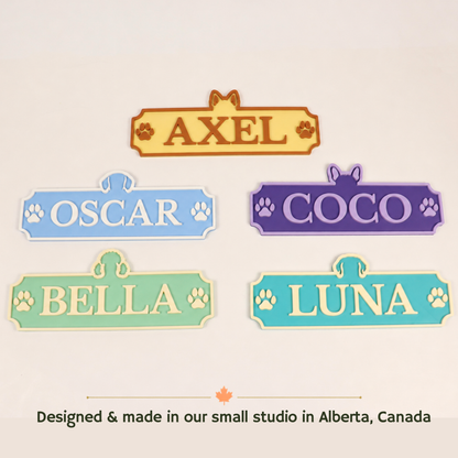Personalized Dog Name Sign with Custom Breed