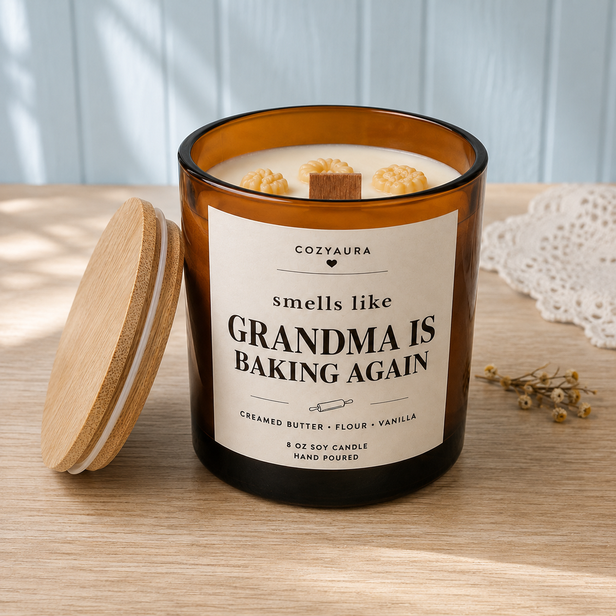 Personalized Baked Goods Candles for Baker
