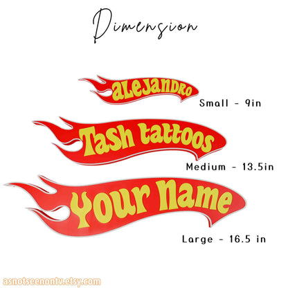 Hot Wheels Custom Nameplate | Desk Display | Door Name Sign